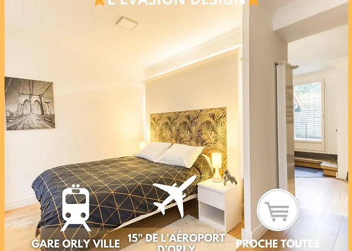 L\'Evasion Design - Rooftop - 8 Min Gare Orly